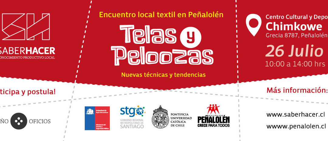 Encuentro local textil en Peñalolén “Telas y Peloozas”